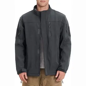 New Design Outdoor Soft Shell Men's Jacket with Fleece Lining Heated Motorcycle Clothing Custom