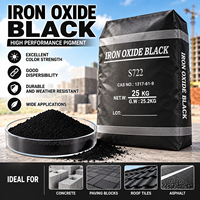 Pigment noir d'oxyde de fer en poudre 330 722 Fe3O4, couleur inorganique pour ciment, béton, revêtement, plastique - Prix usine