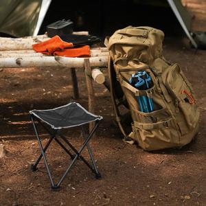 <b>Outdoor</b> ultra-light aluminum alloy folding <b>stool</b> fishing <b>stool</b> multifunctional four-corner <b>stool</b> small pony space chair large - Product Image 5