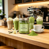 Thé Matcha Bio Cérémonial Vanille pour Minceur & Détox - Boost Métabolique, Sachet de Thé Fonctionnel Aromatisé aux Fruits / Emballage en Vrac