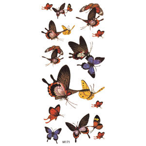 Autocollants de tatouage temporaire imperméable à l'eau vente en gros conception de bras de <span class=keywords><strong>scorpion</strong></span> avec animal anime rose fleur papillon art corporel temporaire - Product Image 4