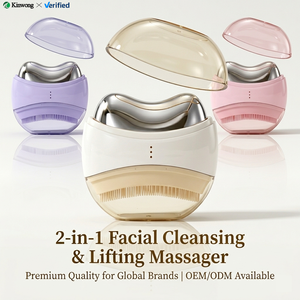 Cepillo de Limpieza Facial 2 en 1 con Logotipo Personalizado OEM, Exfoliante Facial de Silicona, Masajeador Eléctrico Reafirmante, Herramienta para Tensar la Piel - Product Image 1