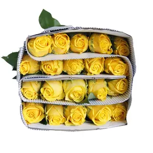 2022 حار بيع ديكورات منزلية لحفل الزفاف زهرة قطع جديد الزهور الأصفر الورود من كونمينغ الصين