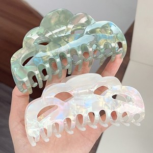Fermagli per Capelli in PVC Semplici Rettangolari a Doppio Braccio con Molla 12cm per Uso Quotidiano - Product Image 5