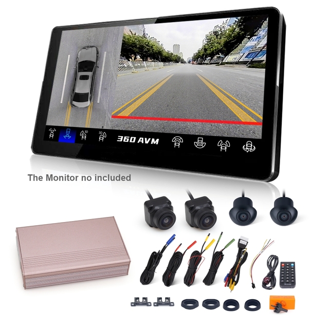 3D 360 Panoramic Car Camera 2D/3D Bird's-eye AHD Car Camera 1080P Surrounding Monitoring 360 Car Camera