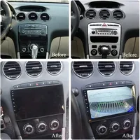 Autoradio GPS Android pour Peugeot 308/308SW/408 2010-2016 Écran tactile Mirror Link CarPlay Auto FM DSP Stéréo 1 an