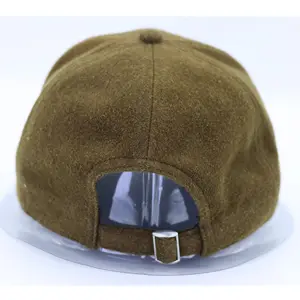 Hats Factory Supply Attractive Price Multi Panel Embroidery Logo Trucker Hat Wool Fabric Trucker Baseball Cap