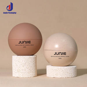200g 100g Matte Finish Plastic Ball Shape <strong>Cosmetic</strong> Cream <strong>Jars</strong> Face Cream <strong>Cosmetic</strong> Packaging - Product Image 3