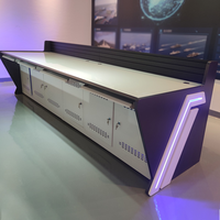 Salle de surveillance moderne personnalisée poste de travail Console de salle de contrôle intelligente