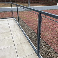 Filet en treillis métallique en acier inoxydable SS304 316 pour volière, cage pour perroquets et ara, enclos de plain-pied, filet flexible noué CE