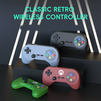 Manette sans fil rétro classique double pour PC/Android/Linux, adaptateur un-vers-deux pour jeux à deux joueurs, manette de jeu sans fil 2,4G