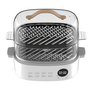 Temps préréglé multifonctionnel 18L 1200W <span class=keywords><strong>cuiseur</strong></span> à <span class=keywords><strong>vapeur</strong></span> rapide 3 couches grande capacité SUS 304 PP cuiseurs à <span class=keywords><strong>vapeur</strong></span> électriques pour le ménage - Product Image 4