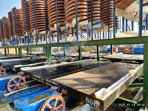 Mini concentrador de mesa de vidro fibra de vidro, concentrados de recuperação de ouro fino separador de gravidade de mesa vibratório para venda - Product Image 5