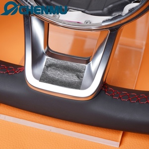Volante de Cuero para <span class=keywords><strong>Volkswagen</strong></span> Golf 7 MK7 MK6 MK5 MK4 Polo Passat Gti Polo Passat, Modelo Deportivo Mejorado, <span class=keywords><strong>Precio</strong></span> al por Mayor - Product Image 3