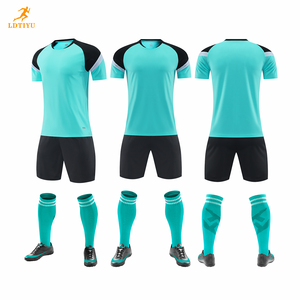 Maillot de football d'été personnalisable pour homme 100% polyester Séchage rapide Respirant Transfert thermique Nom de l'équipe personnalisé Logo Positions Short - Product Image 1