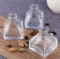 Bouteilles de diffuseur en verre bocaux de diffuseur avec ensemble de bouchons accessoires de parfum utilisés pour les ensembles de diffuseur de roseau de remplacement bricolage