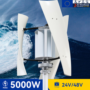 새로운 도착 1500W 2000W 수직축 풍력 터빈 48v/24V 대체 에너지 발전기 2KW 220v AC 출력 가정용 전체 키트
