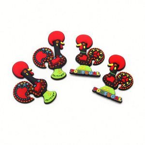 Portugal Rooster Tourist Souvenir Magnets Custom Made 3D Soft Pvc Rubber <b>Fridge</b> Magnet - Product Image 1
