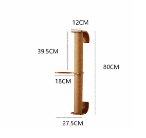 <strong>Cat</strong> <strong>Tree</strong> Wall Mounted Tall Scratching Post for Indoor <strong>Cats</strong> <strong>Climbing</strong> Tower Activity Wood <strong>Cat</strong> Wall Furniture - Product Image 6