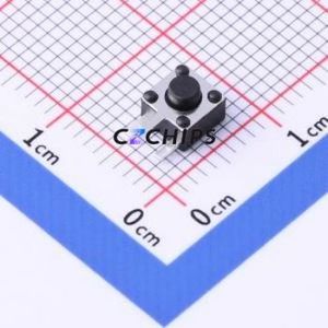 TSC017A03826A Tactile Switch Through hole Component (THT) Switch Round Button 2.6N Right Angle Insert 4.5mm - Product Image 1