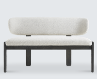 Banc en tissu bouclé pour salle à manger et hôtel, mobilier d'intérieur, offre spéciale