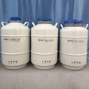 YDS-20 80mm nitrogen dewar liquid nitrogen tank prices for a Long Biological specimens and Save Animals