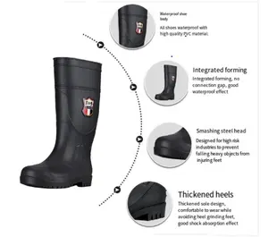 Smash-proof And Puncture-proof Steel-tipped Rain Boots