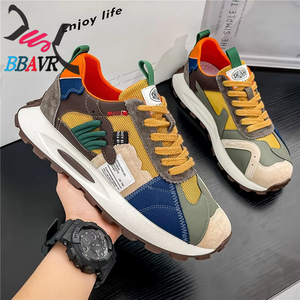 Zapatillas deportivas de hombre de suela gruesa y ligeras, estilo casual de caña baja, a la moda, que combinan con todo, con cordones, de malla y EVA, nueva llegada Otoño 2025 - Product Image 6