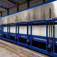 Machine à glaçons industrielle automatique de grande capacité, unité de fabrication de glace commerciale pour la pêche et le refroidissement des produits aquatiques