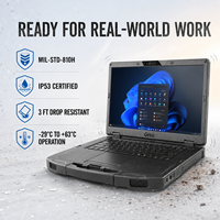 Portátil Robusto Getac S510 Preparado para IA, Intel Core Ultra, Pantalla FHD de 15.6 Pulgadas, Windows 11 Pro, para Servicio Industrial y de Campo