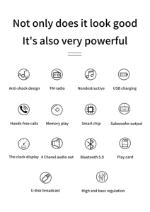 12V in-<span class=keywords><strong>dash</strong></span> TF/2USB/FM/BT/AUX/app điều khiển USB sạc nhanh đài phát thanh MP3 APE FLAC - Product Image 5