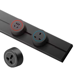 KSLY-P2 32A 8000W điện theo dõi ổ cắm 3 ổ cắm tường ổ cắm anh tiêu chuẩn cắm EU Có thể tháo rời Trail nhúng Ổ cắm điện đường sắt - Product Image 6