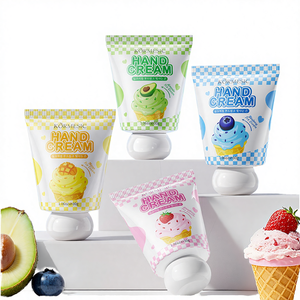 Crème pour les mains à la crème glacée 30g, <span class=keywords><strong>fraise</strong></span>, avocat, mangue, myrtille, marque privée, extrait de plantes biologiques, blanchissante, nourrissante - Product Image 4