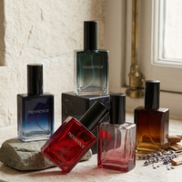 Vente en gros de flacons compte-gouttes carrés en verre épais de 30 ml et 50 ml pour huile essentielle, mascara, gouttes pour les yeux et poudre libre