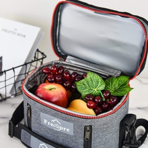 Bolsa de fiambrera con aislamiento térmico de poliéster reutilizable 2024, diseño de enfriador de transporte fresco con patrón de letras para comida - Product Image 6
