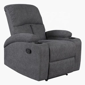 Canapé multifonctionnel gris, fauteuil de bureau pivotant à 360°, fauteuil inclinable manuel avec <span class=keywords><strong>2</strong></span> porte-gobelets - Product Image 3