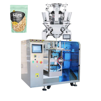 Machine d'emballage de nourriture sèche pour animaux de compagnie, de petite taille, à faible coût, pré-fabriquée, sachet doypack, sac de 5 kg, sucre, riz, remplissage, scellage, ensachage