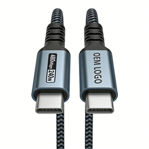 สายชาร์จ <span class=keywords><strong>USB</strong></span> <span class=keywords><strong>C</strong></span> to <span class=keywords><strong>Type</strong></span> <span class=keywords><strong>C</strong></span> 120W 100W 240W ชาร์จเร็ว PD 3.1 สาย <span class=keywords><strong>USB</strong></span> <span class=keywords><strong>Type</strong></span>-<span class=keywords><strong>C</strong></span> รุ่นใหม่ล่าสุด สายถักแบบกำหนดเอง 1 ม. 2 ม. สายชาร์จ USBC - Product Image 1