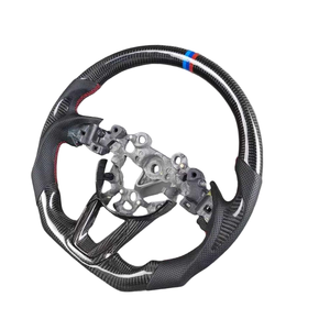 Volante de Cuero y Fibra de Carbono de Color Personalizado para <span class=keywords><strong>Mazda</strong></span> 3 6 Cx3 Cx5 Cx-5 2013 2014 2015 2016 2017 2018 2019 2020 2021 <span class=keywords><strong>2022</strong></span> - Product Image 4