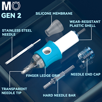 Jarum Cartridge Tato Steril Sekali Pakai MO GEN TWO OEM 20Pcs Membran RL RS RM M1 Jarum Cartridge Pena Tato Permanen