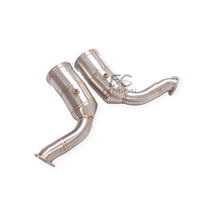 Collecteur d'échappement en acier inoxydable sur mesure pour Audi RSQ8 SQ7 4.0T 2020-2025 – Tuyau de descente haute performance pour amélioration de puissance de course