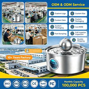 เครื่องให้น้ำสัตว์เลี้ยง <span class=keywords><strong>KAILAN</strong></span> 3.2 ลิตร ทำจากสแตนเลส 304 พร้อมหน้าต่างมองเห็นระดับน้ำ ระบบกรองน้ำเงียบ หมุนเวียนได้เอง เหมาะสำหรับแมวและสุนัข - Product Image 2