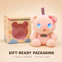 Jouet en peluche robot intelligent compagnon émotionnel avec rembourrage en coton PP et dialogue IA pour le soulagement du stress et l'éducation