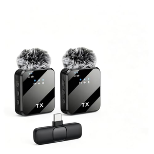 ไมโครโฟนคอนเดนเซอร์ไร้สาย F11 F15 2.4G แบบรอบทิศทาง ตัดเสียงรบกวน พกพาสะดวก ใช้ได้กับโทรศัพท์มือถือ สำหรับสตูดิโอนอกสถานที่ - Product Image 1