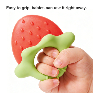 <span class=keywords><strong>Anneau</strong></span> <span class=keywords><strong>de</strong></span> <span class=keywords><strong>dentition</strong></span> en silicone liquide pour bébé, en forme <span class=keywords><strong>de</strong></span> fruit (<span class=keywords><strong>fraise</strong></span>), jouet <span class=keywords><strong>de</strong></span> <span class=keywords><strong>dentition</strong></span> personnalisé en silicone pour 0-24 mois - Product Image 4
