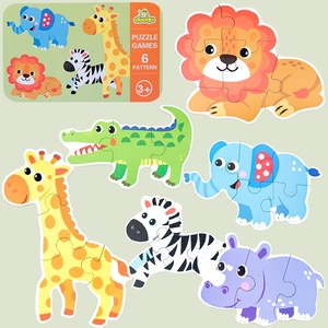 Rompecabezas de Dinosaurios y Animales al Por Mayor, Juegos Educativos de Aprendizaje y Clasificación, Puzzles en Caja de Metal para Niños y Niñas - Product Image 4