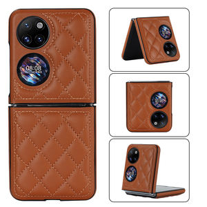 Durable Stitch Diamond PU Funda de teléfono de cuero para <span class=keywords><strong>Huawei</strong></span> <span class=keywords><strong>Pocket</strong></span> 2 <span class=keywords><strong>P50</strong></span> <span class=keywords><strong>Pocket</strong></span> Funda trasera de teléfono plegable para <span class=keywords><strong>Huawei</strong></span> <span class=keywords><strong>Mate</strong></span> X3/X5 - Product Image 2