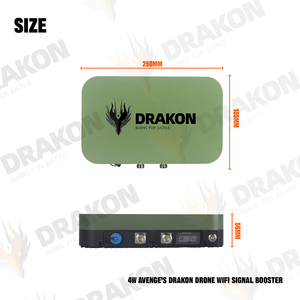 مكرر إشارة طائرة بدون طيار Avenge's Drakon RS4W ثنائي النطاق 2.4G/5G بقوة 10 واط، مع هوائيين، معزز إشارة واي فاي، تغطية 22 كم، لتحسين أداء الطائرات بدون طيار - Product Image 6
