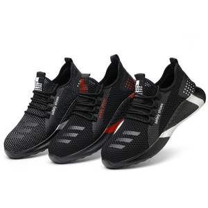 Zapatillas Deportivas <span class=keywords><strong>de</strong></span> Malla para Hombre <span class=keywords><strong>de</strong></span> Alta Calidad, con Puntera <span class=keywords><strong>de</strong></span> Acero, con Cordones, Ligeras, Transpirables, para Caminar al Aire Libre - Product Image 2