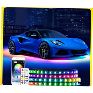 Underbody LED Car Chasing 3 Row Underglow Light Kit 12V 240W 20000 Lumens IP68 Waterproof RGBIC Flowing <strong>KingAuto</strong> - Product Image 4